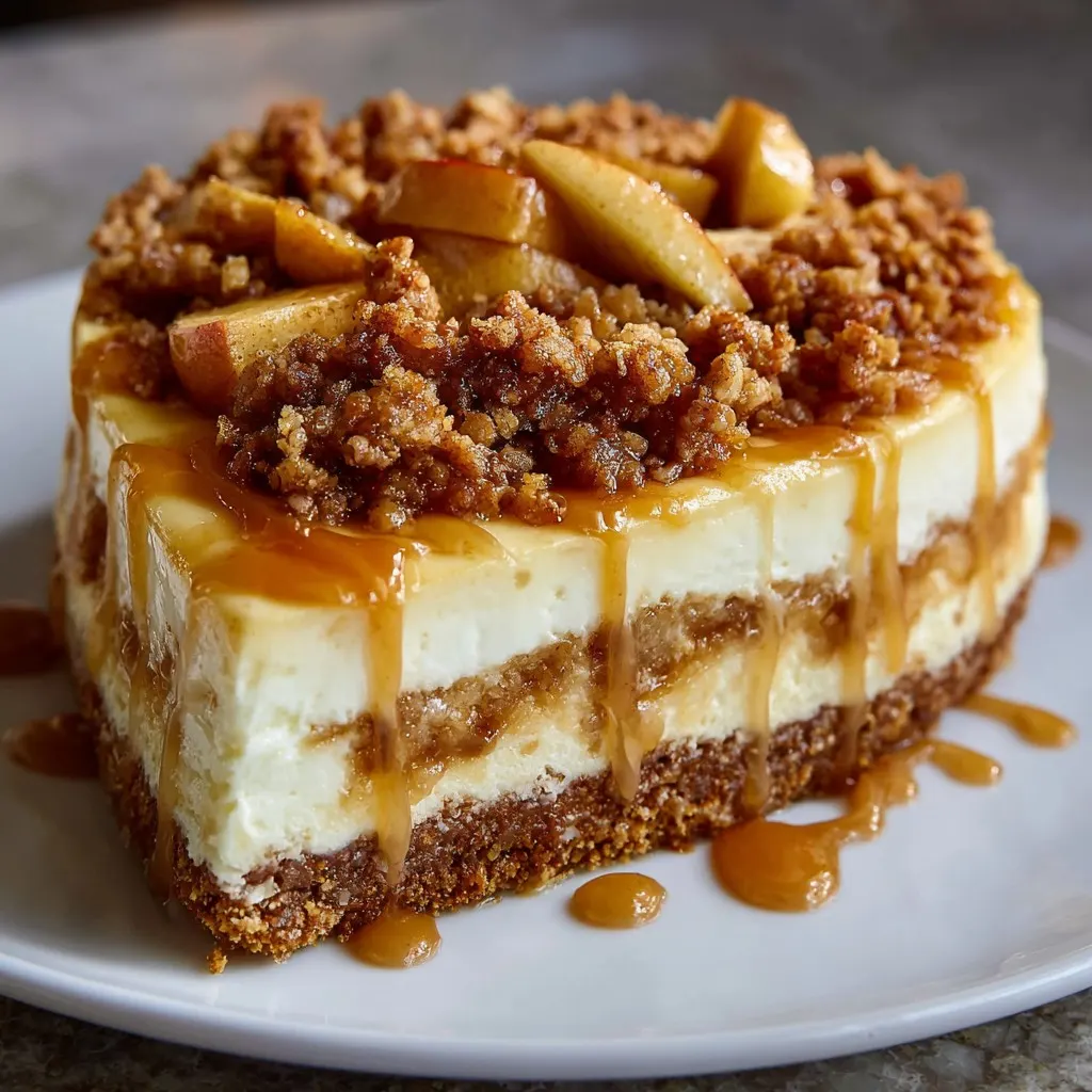 Apple Crisp Cheesecake