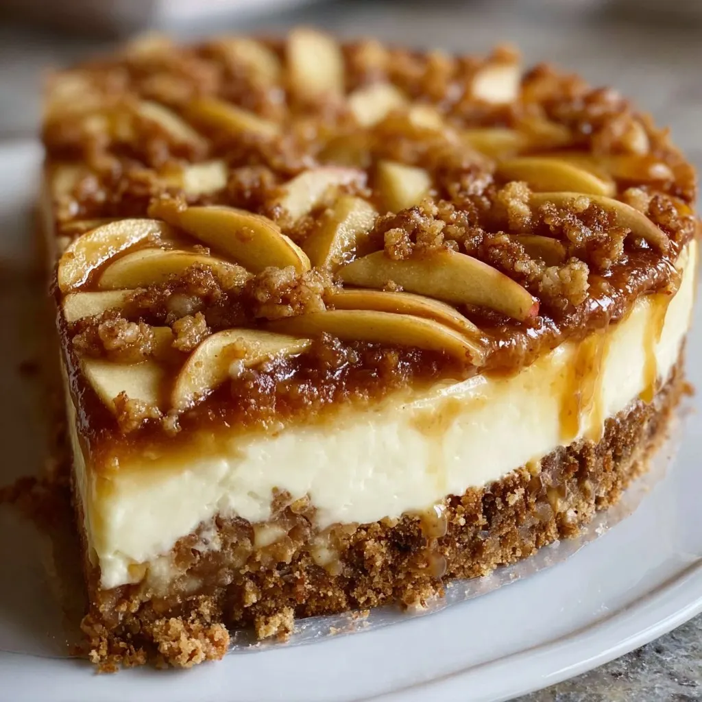 Apple Crisp Cheesecake 1 Apple Crisp Cheesecake