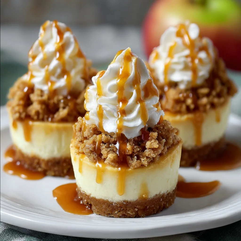 Apple Crisp Mini Cheesecakes Recipe