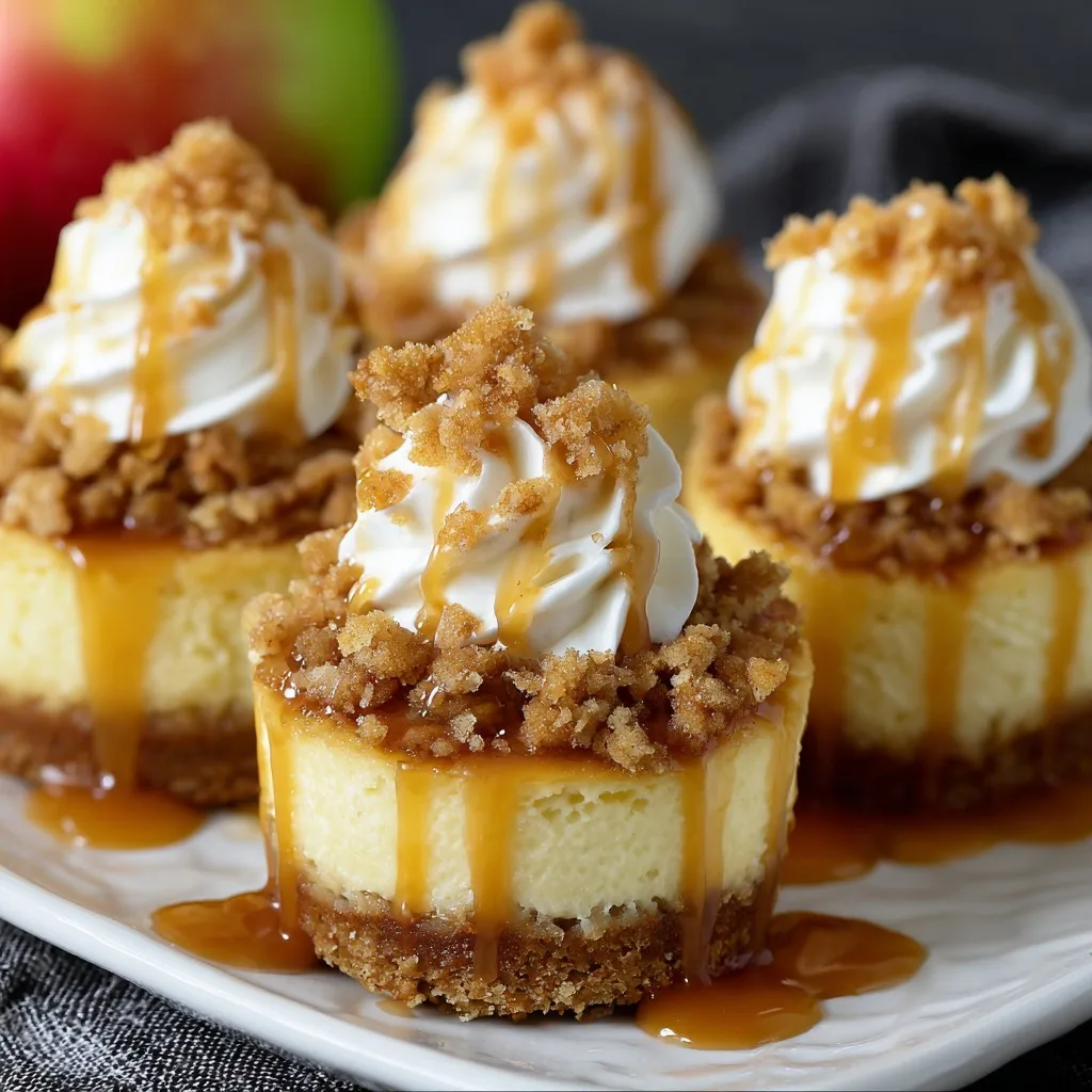 Apple Crisp Mini Cheesecakes Recipe