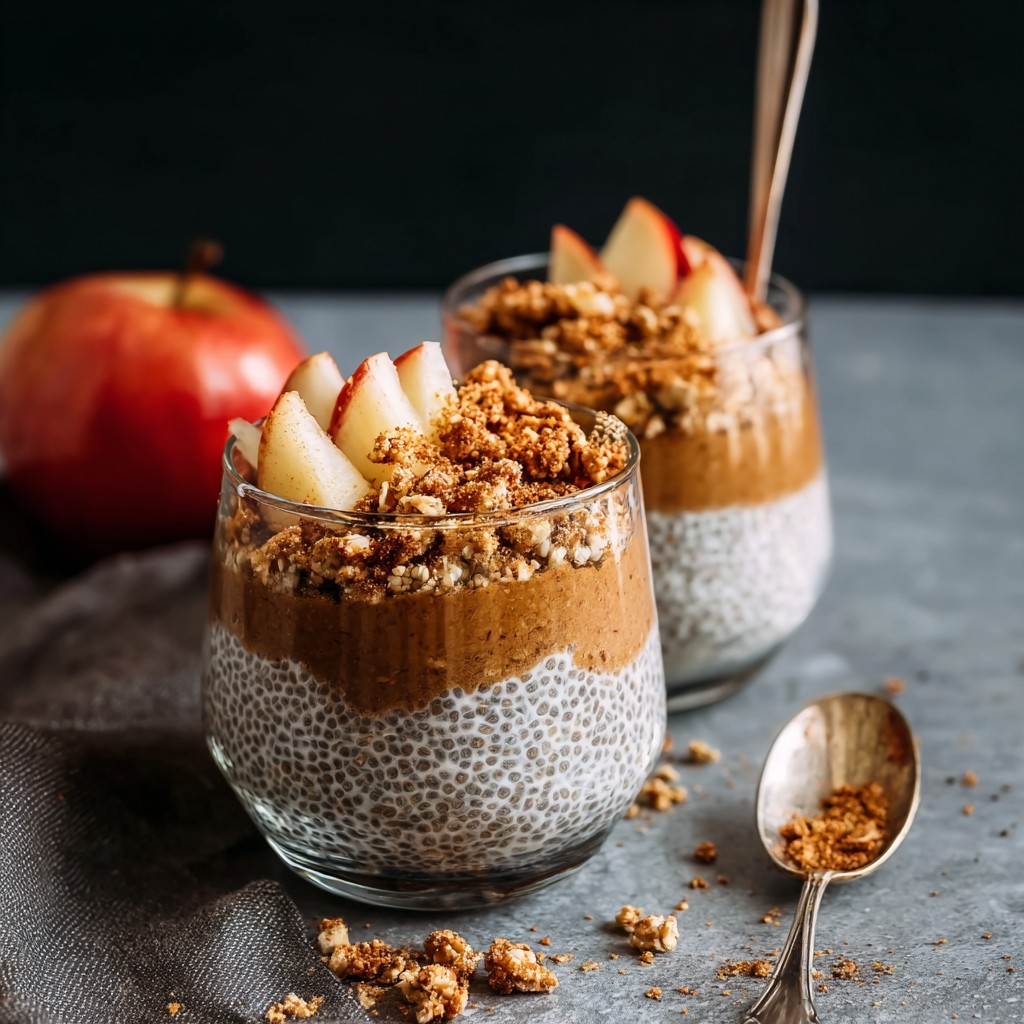 Apple Crumble Chia Pudding
