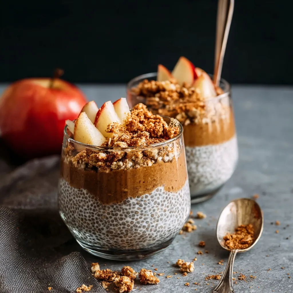 Apple Crumble Chia Pudding