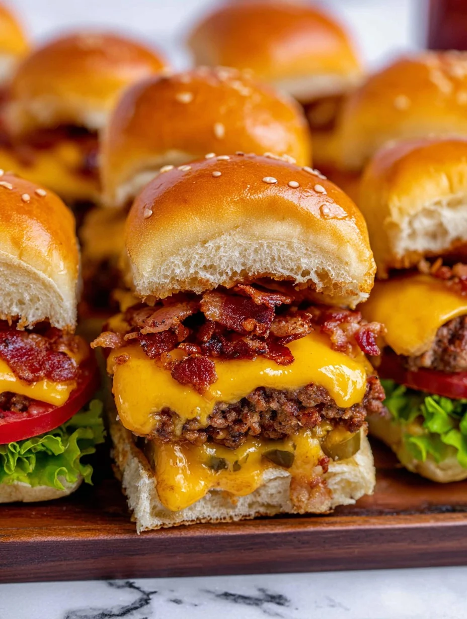 Bacon Cheeseburger Sliders 1 Bacon Cheeseburger Sliders