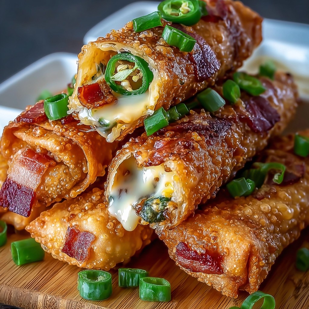 Bacon Jalapeno Popper Eggrolls