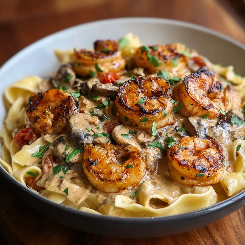 Blackened Shrimp Stroganoff
