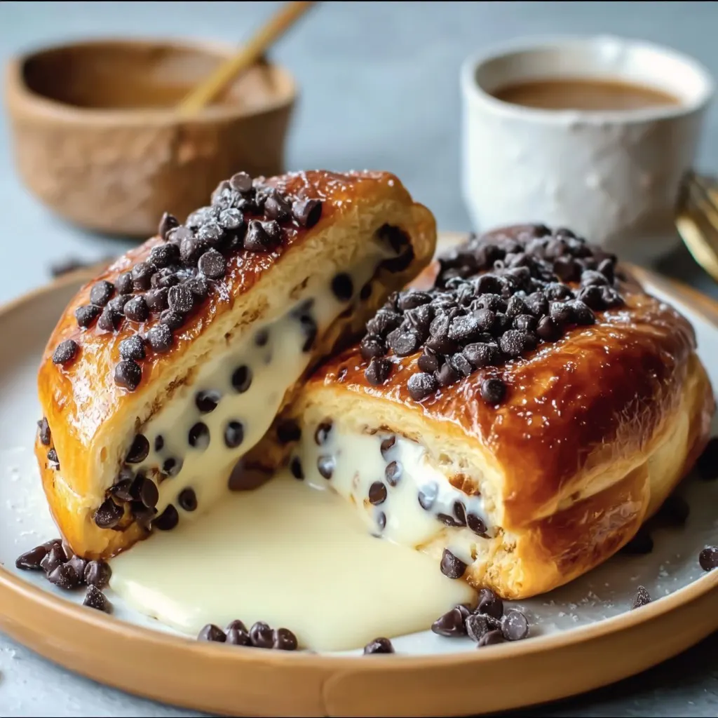 Breakfast Chocolate Chip Vanilla Custard Brioche