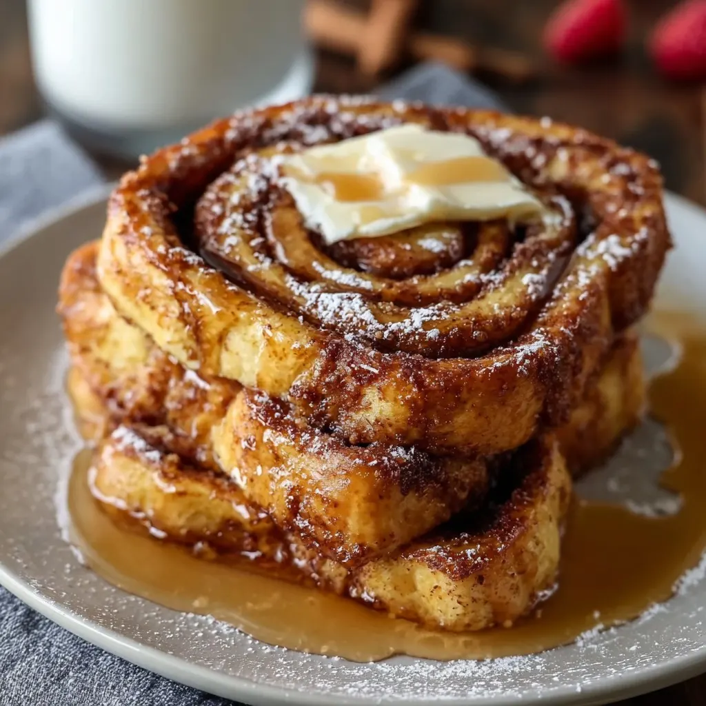 Breakfast Cinnamon Roll French Toast