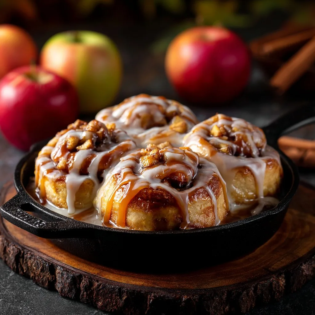 Caramel Apple Cinnamon Rolls Recipe
