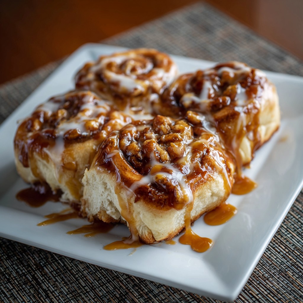 Caramel Apple Cinnamon Rolls Recipe