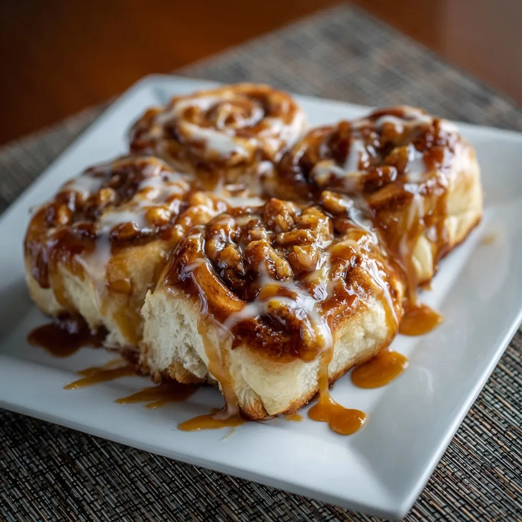 Caramel Apple Cinnamon Rolls Recipe