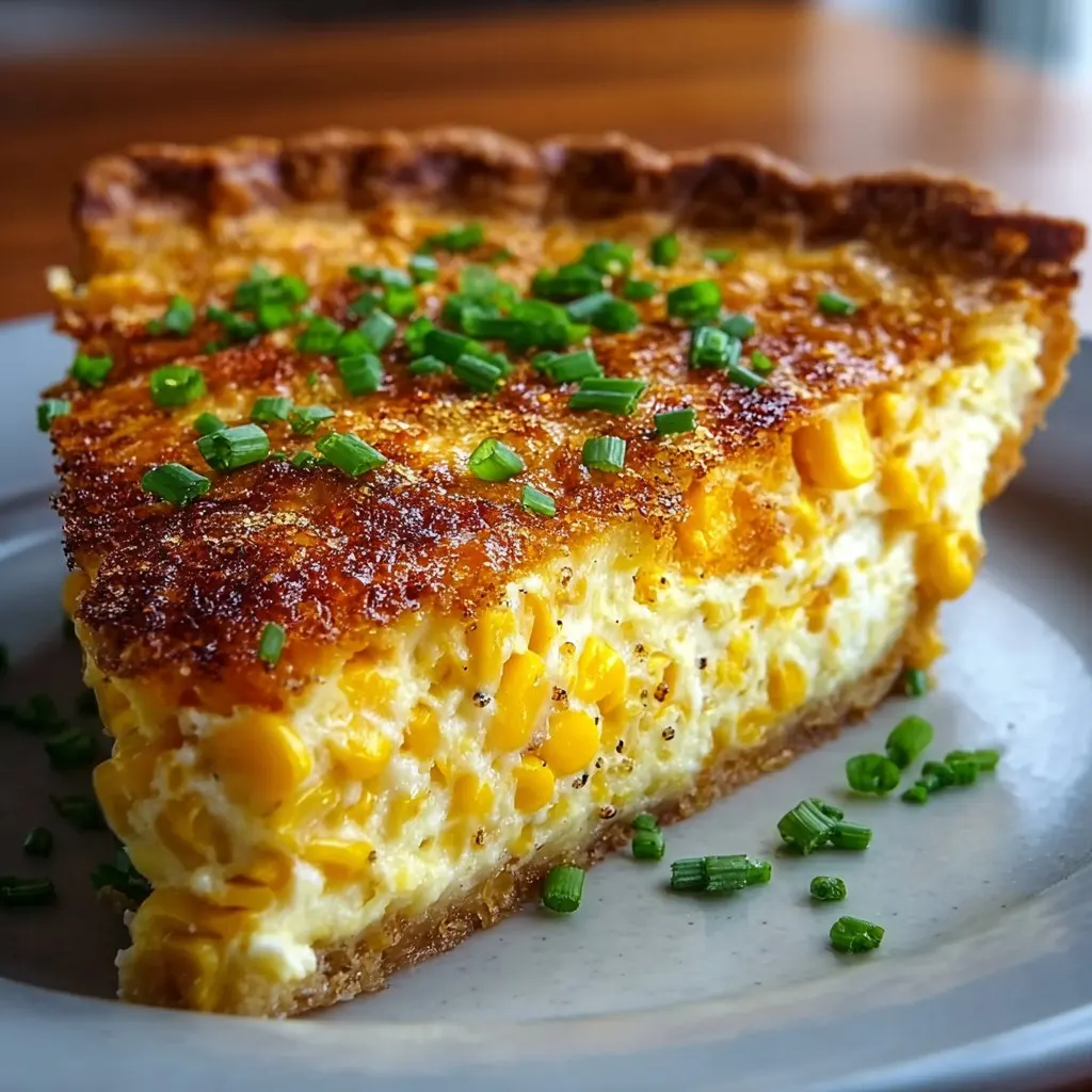Cheddar Sweet Corn Pie