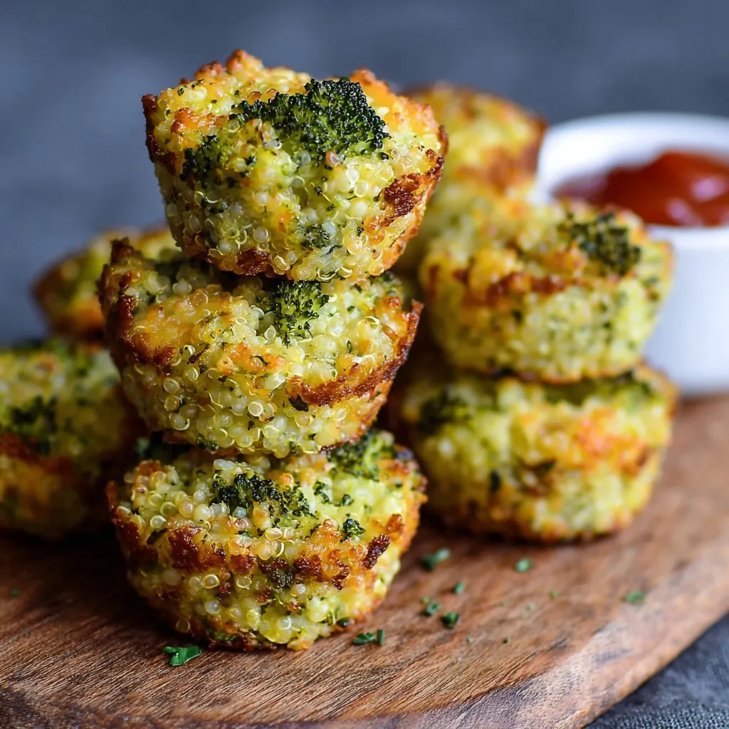 Cheesy Broccoli Quinoa Bites