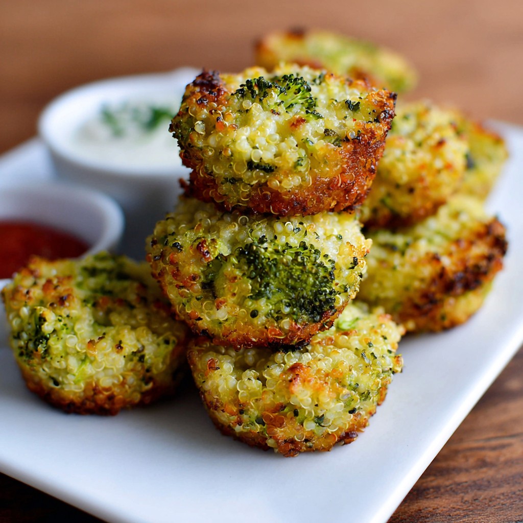 Cheesy Broccoli Quinoa Bites