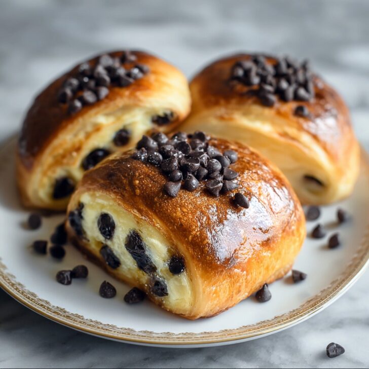 Chocolate Chip Vanilla Custard Brioches