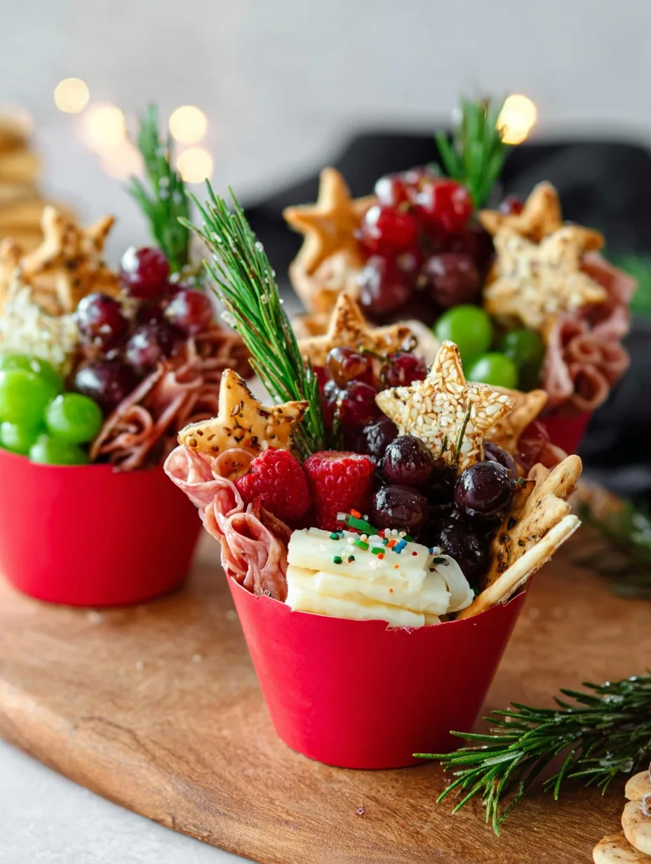 Christmas Charcuterie Cups 2 Christmas Charcuterie Cups