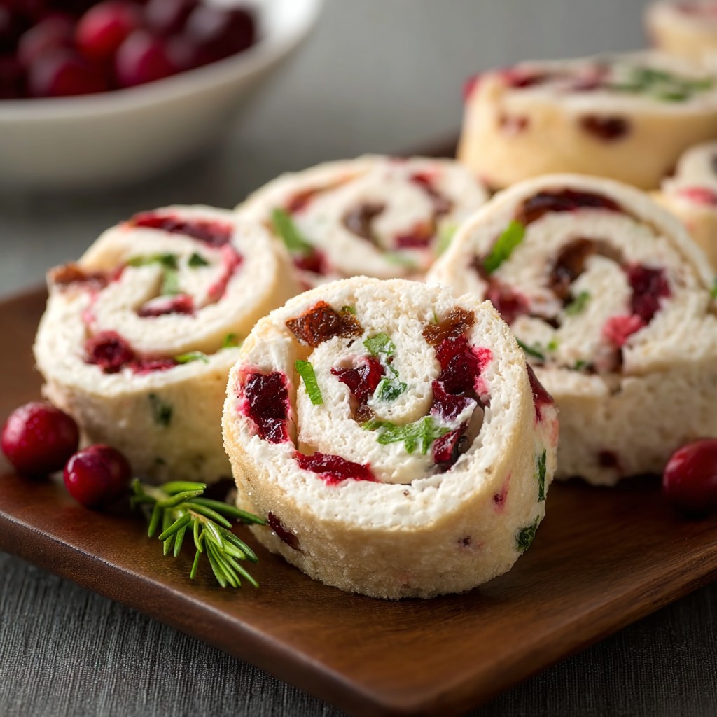 Christmas Cranberry Roll Ups Recipe