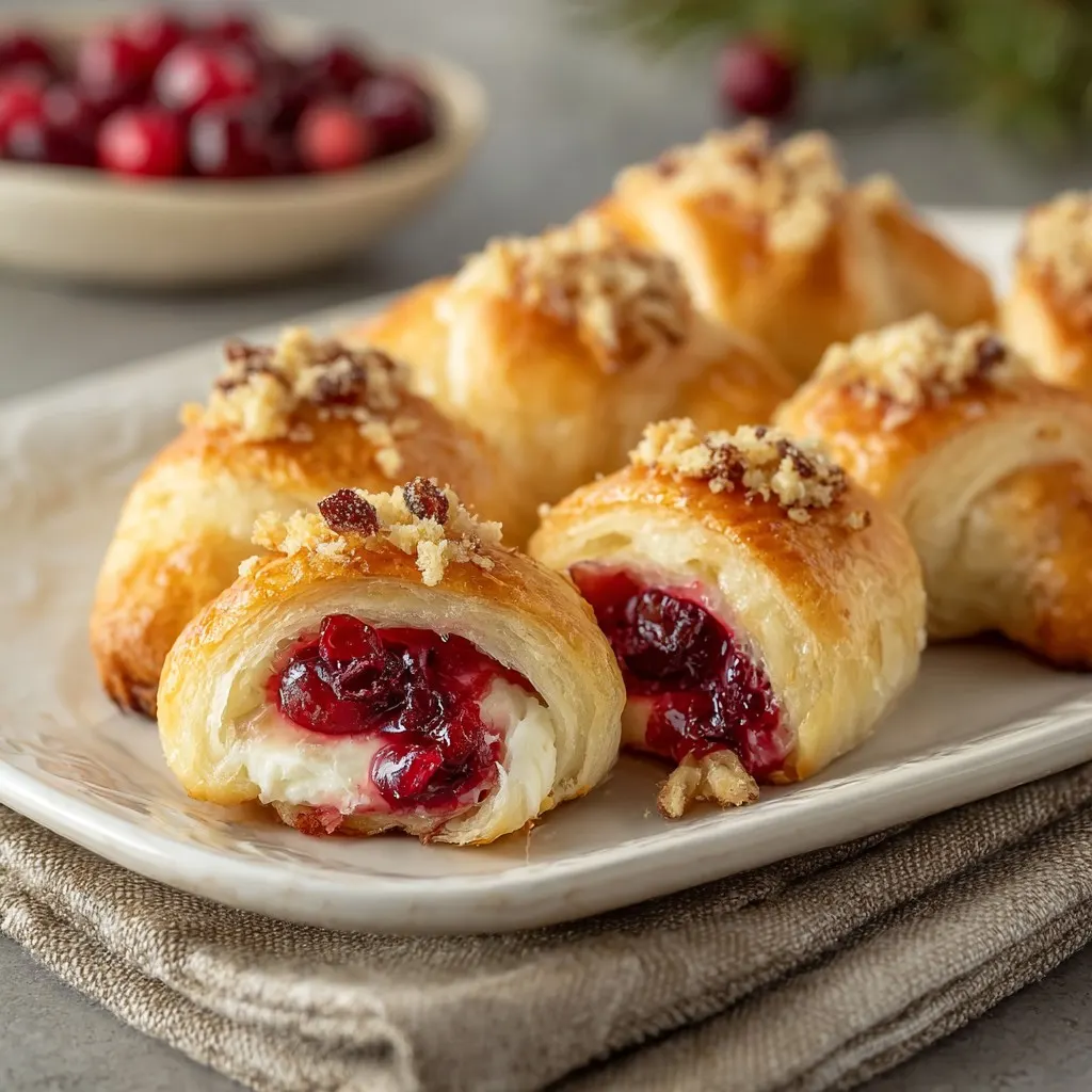 Cranberry Cream Cheese Crescent Bites Recipe