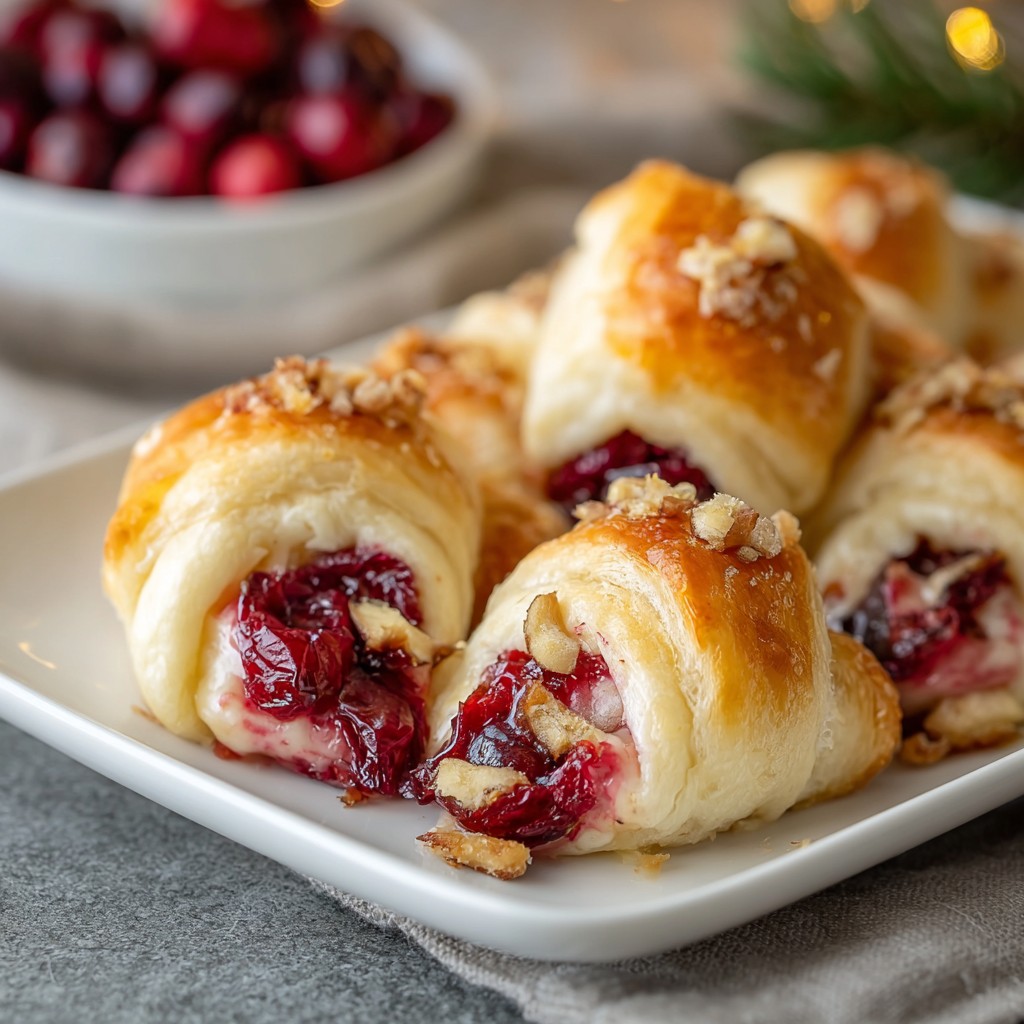 Cranberry Cream Cheese Crescent Bites Recipe