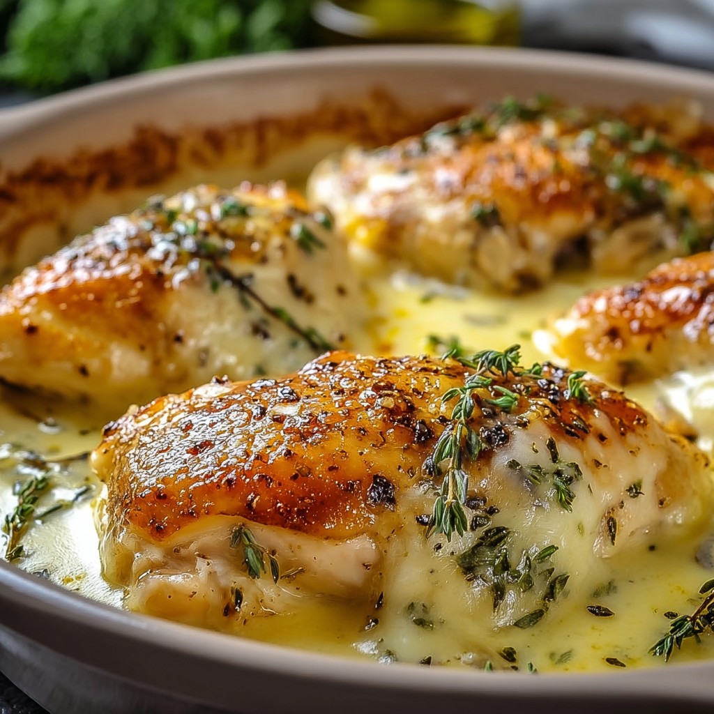 Creamy Baked Asiago Chicken Recipe