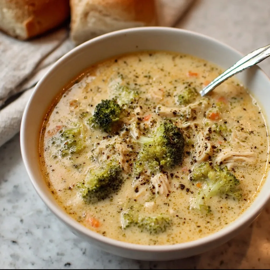 Creamy Chicken and Broccoli Soup 1 Creamy Chicken and Broccoli Soup