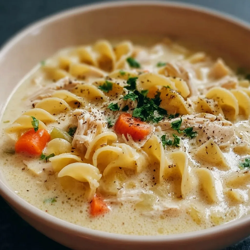 Creamy Chicken Noodle Soup 1 Creamy Chicken Noodle Soup