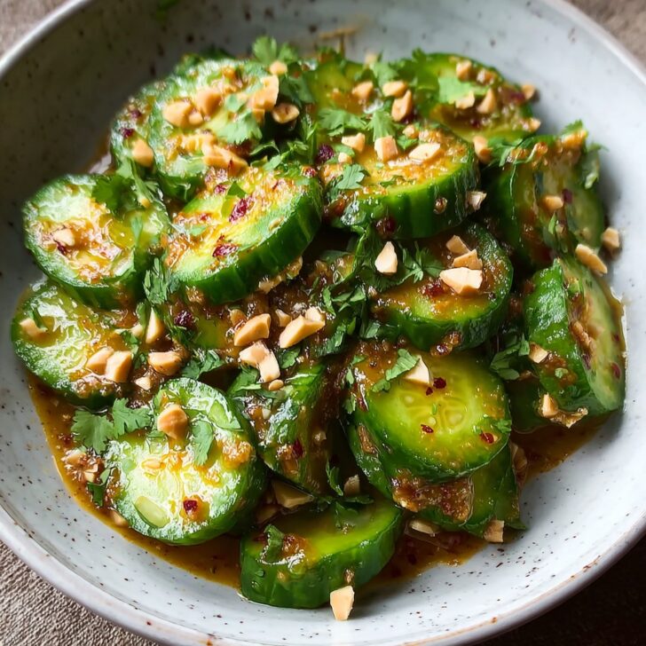 Cucumbers in Spicy Peanut Sauce Recipe