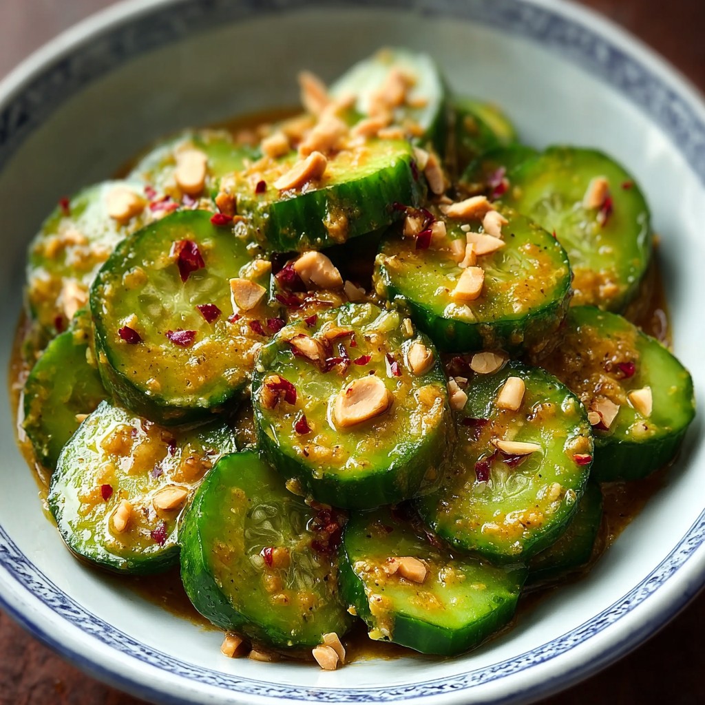 Cucumbers in Spicy Peanut Sauce Recipe