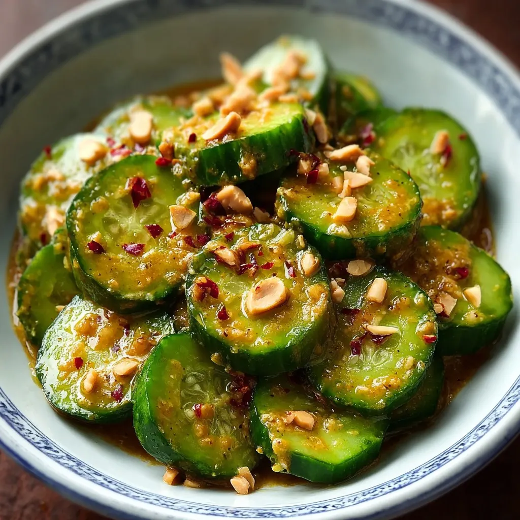 Cucumbers in Spicy Peanut Sauce Recipe