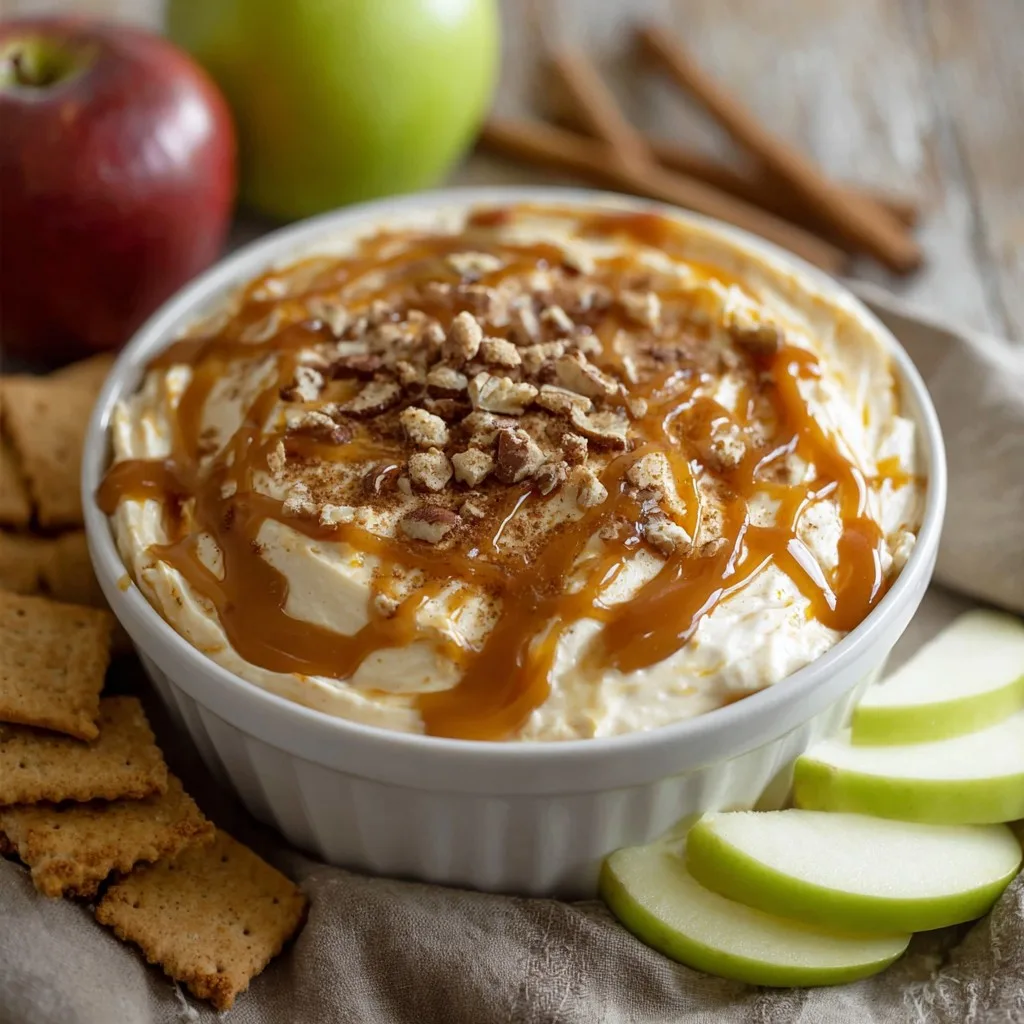 Easy Caramel Apple Cheesecake Dip Recipe