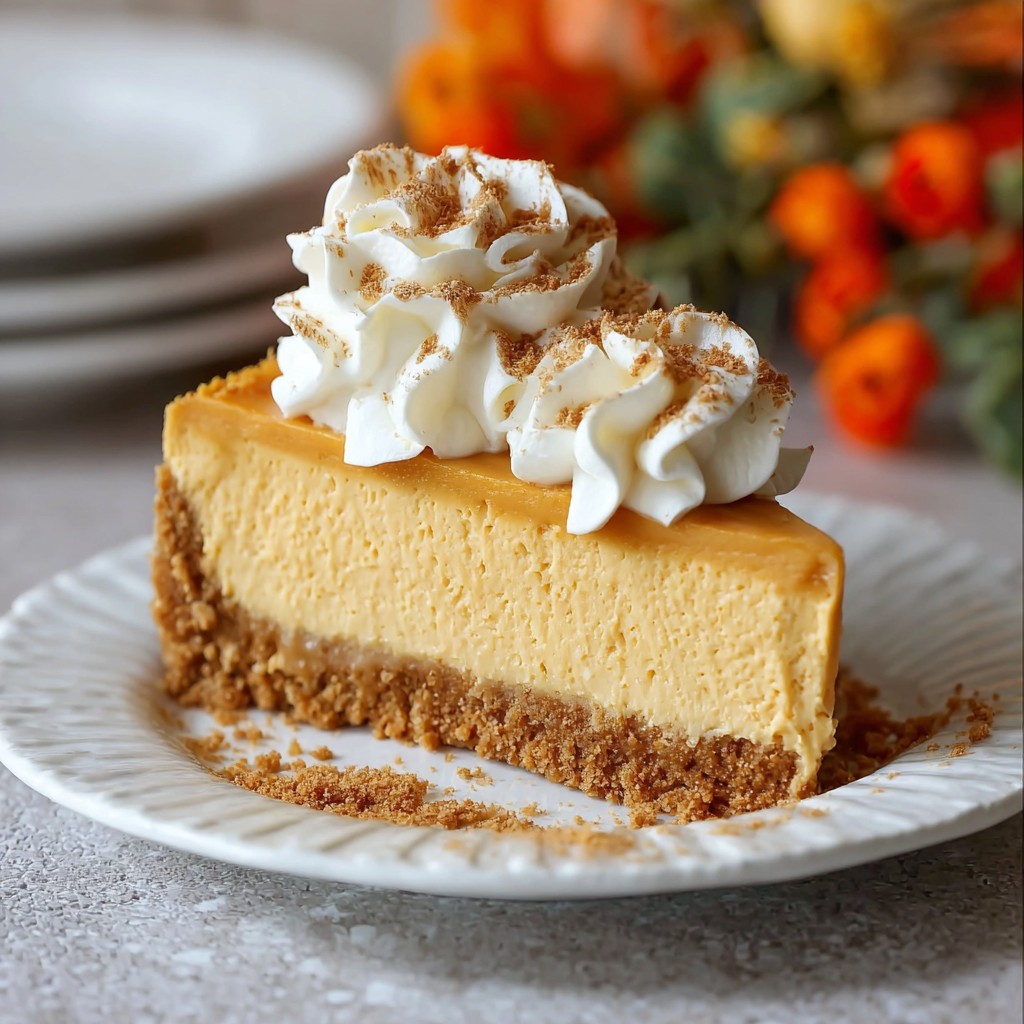 Easy No Bake Pumpkin Cheesecake Recipe