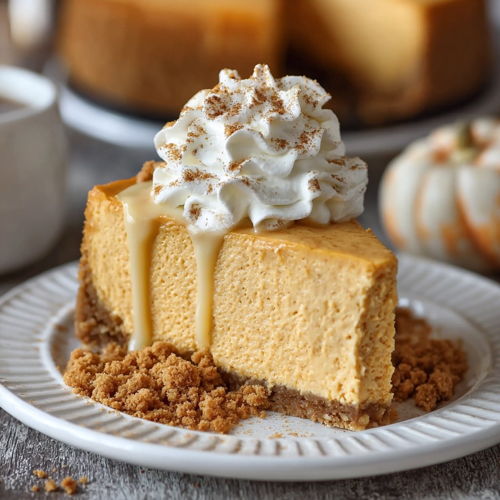 Easy No Bake Pumpkin Cheesecake Recipe