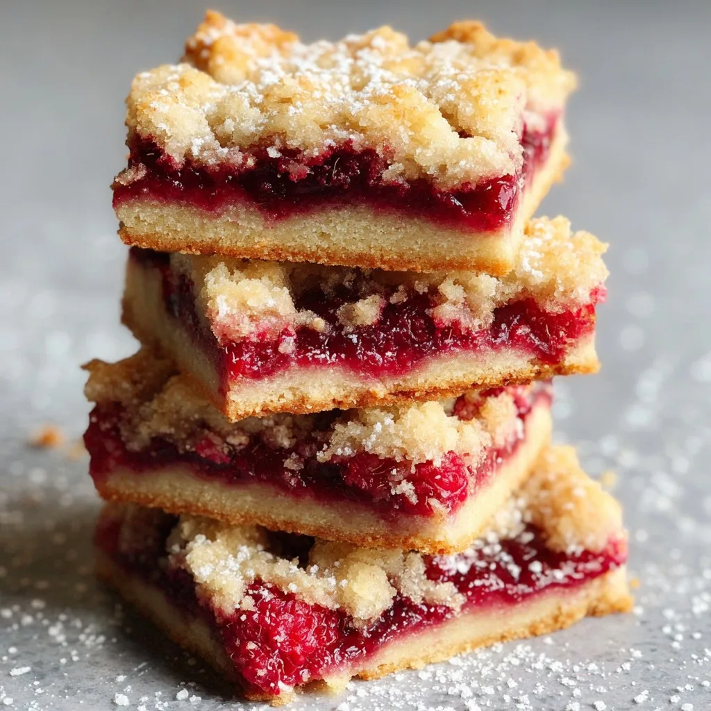 Fabulous Five Ingredient Raspberry Bars