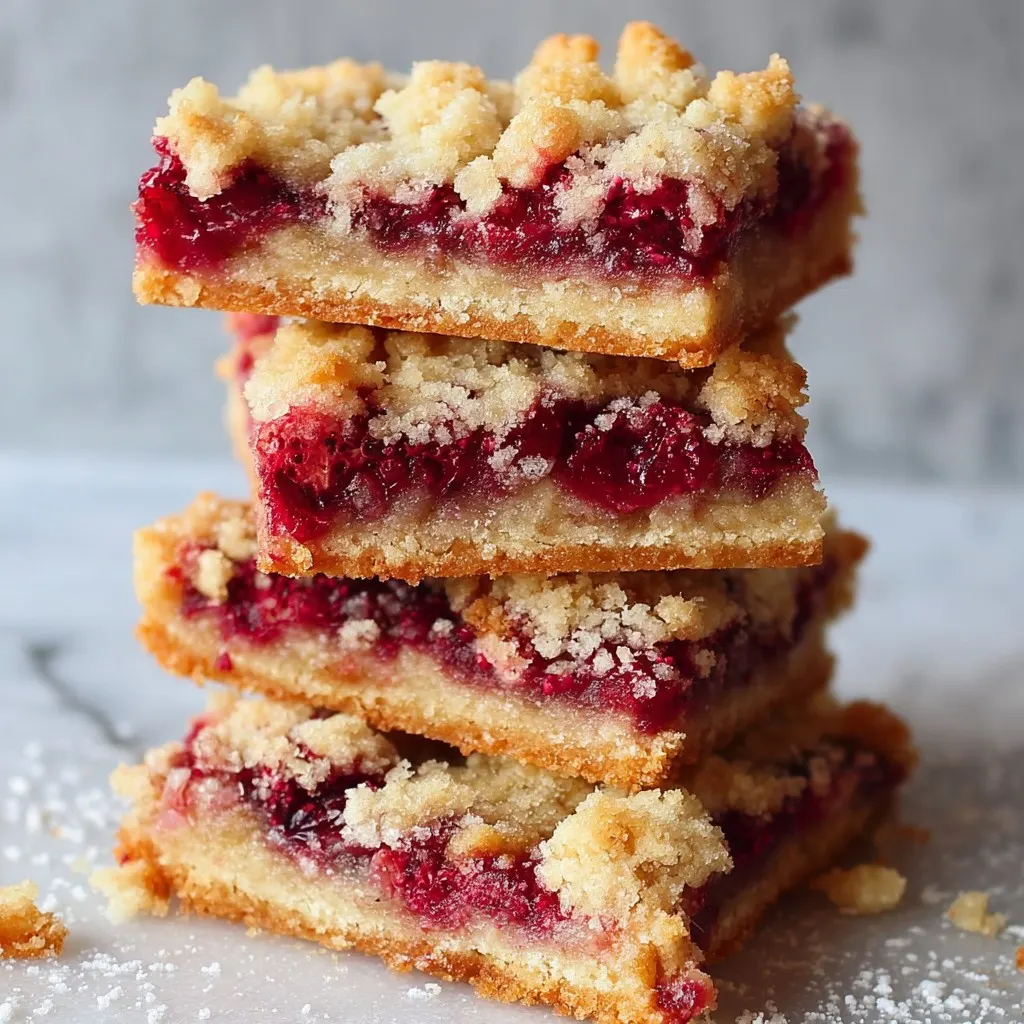 Fabulous Five Ingredient Raspberry Bars