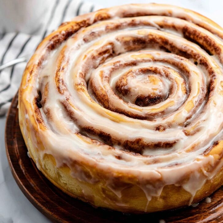 Giant Cinnamon Roll Cake