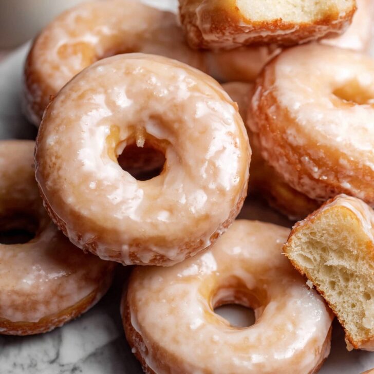 Glazed Donuts with Milk Bread Dough