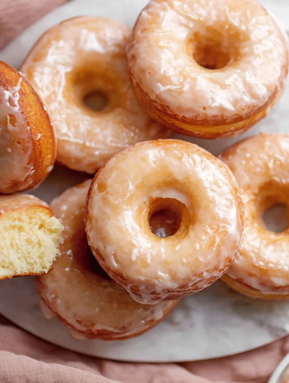 Glazed Donuts with Milk Bread Dough