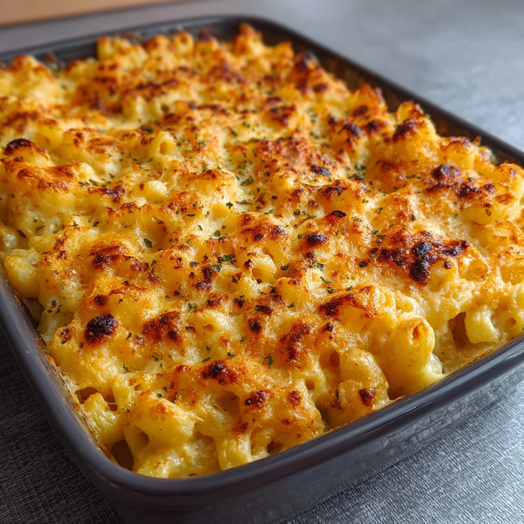 Homemade Baked Mac and Cheese Dinner Idea
