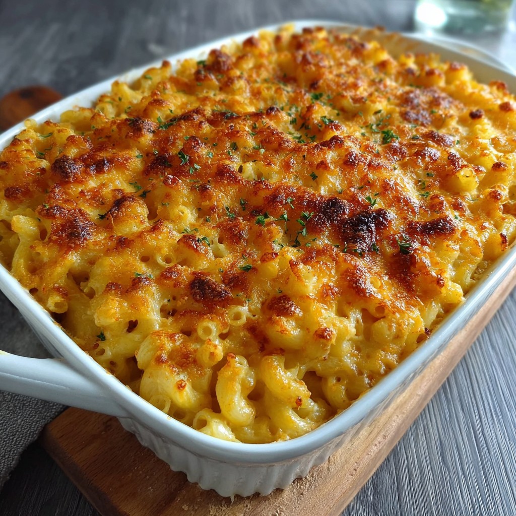 Homemade Baked Mac and Cheese Dinner Idea