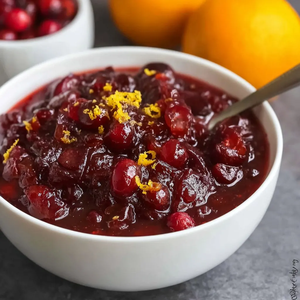Homemade Fresh Cranberry Orange Sauce Recipe