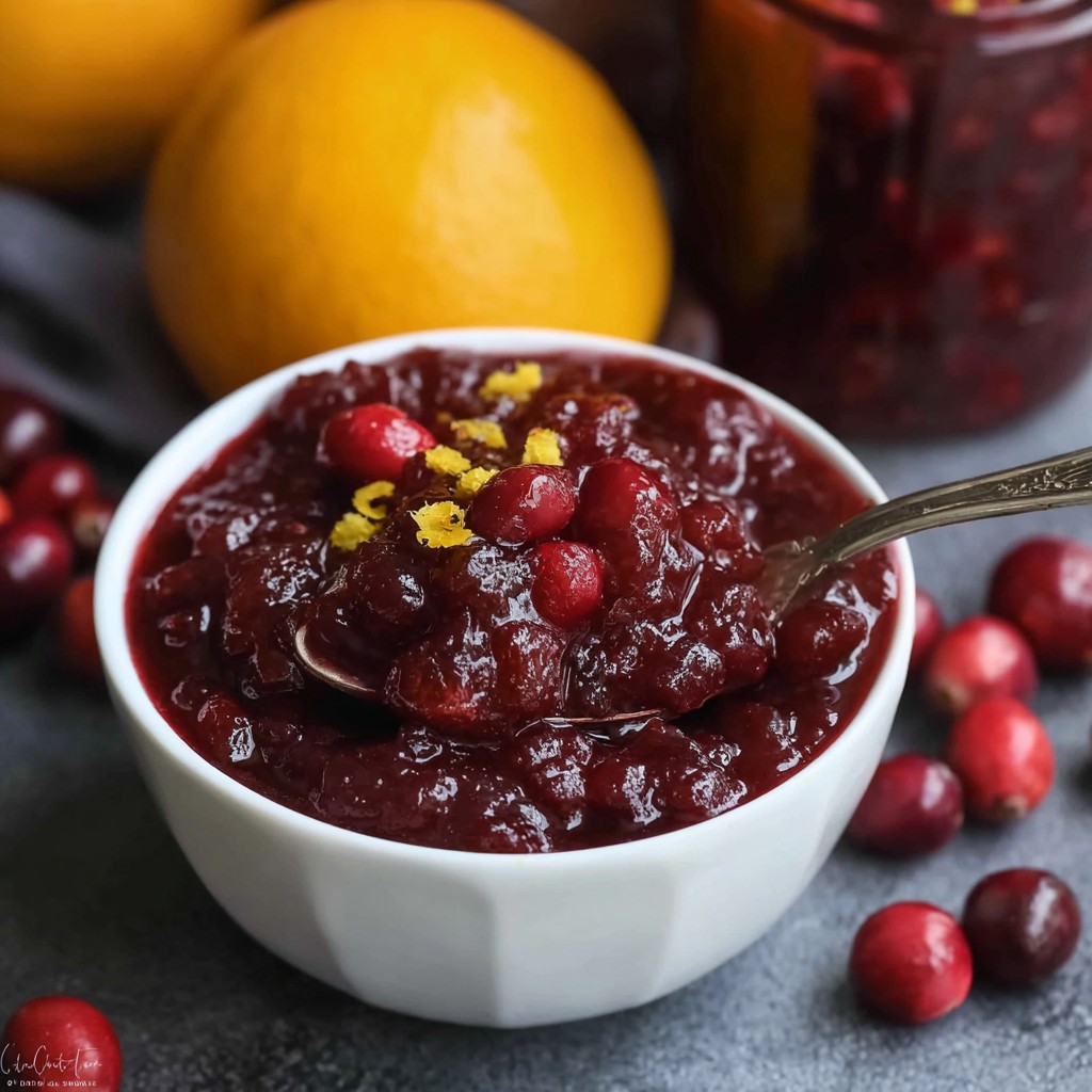 Homemade Fresh Cranberry Orange Sauce Recipe
