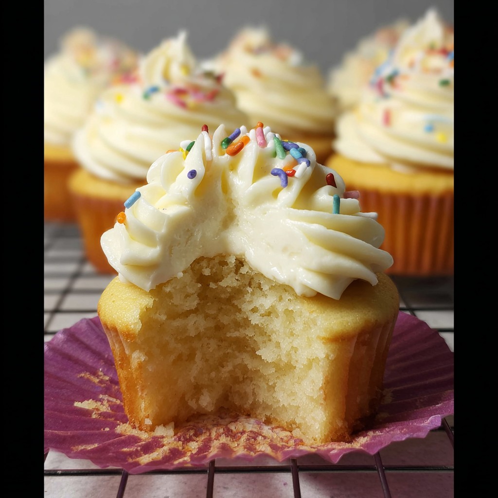 Homemade Vanilla Cupcakes
