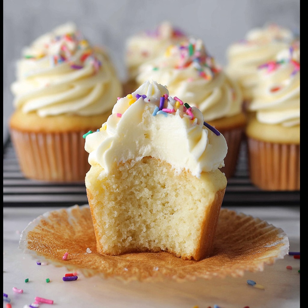 Homemade Vanilla Cupcakes