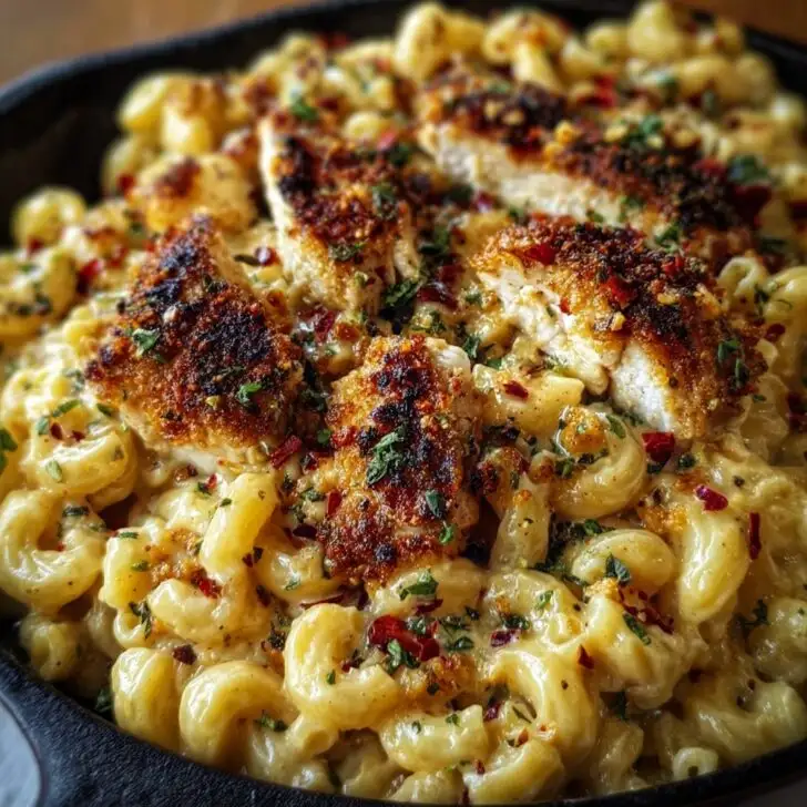 Honey Pepper Chicken Mac and Cheese