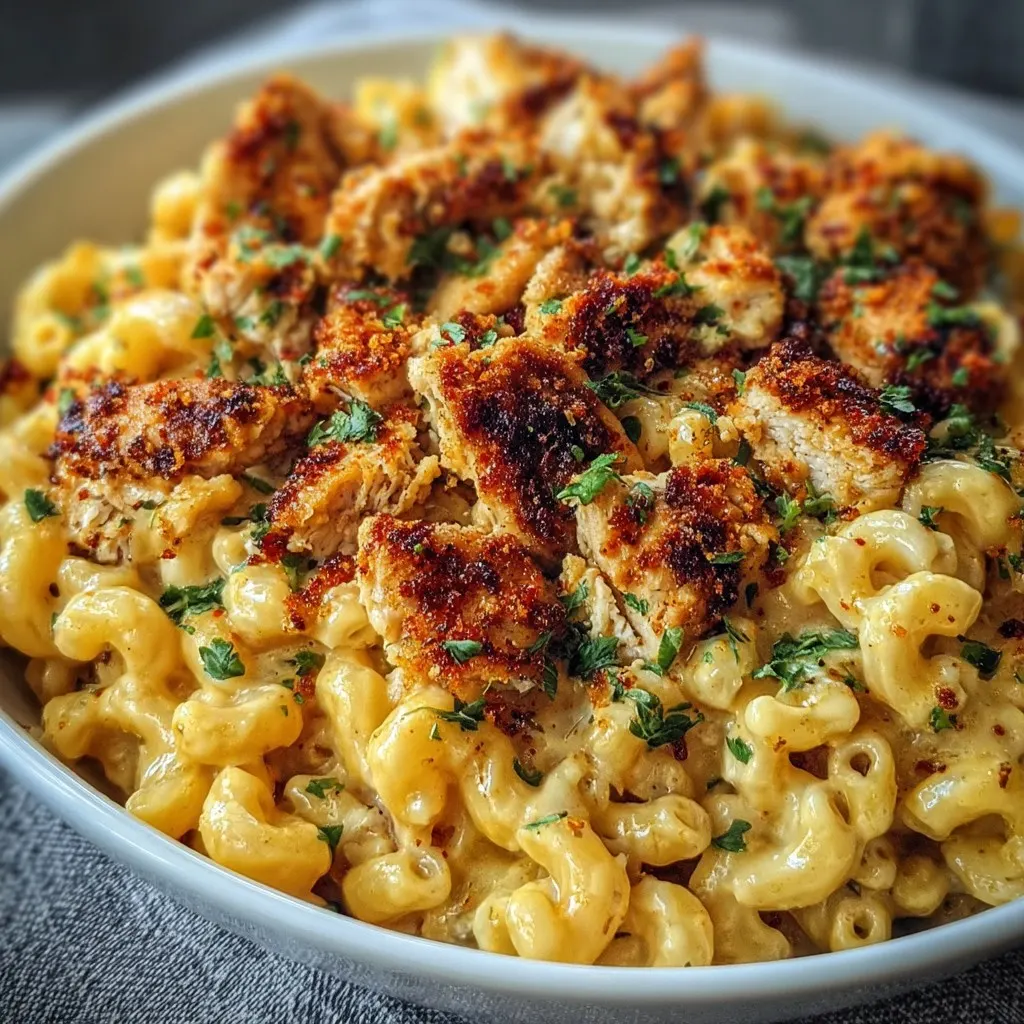 Honey Pepper Chicken Mac and Cheese