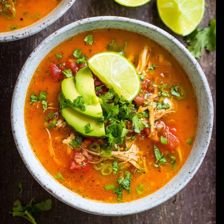 Instant Pot Chicken Tortilla-Less Soup