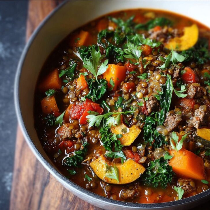 Lamb Lentil and Squash Stew Recipe