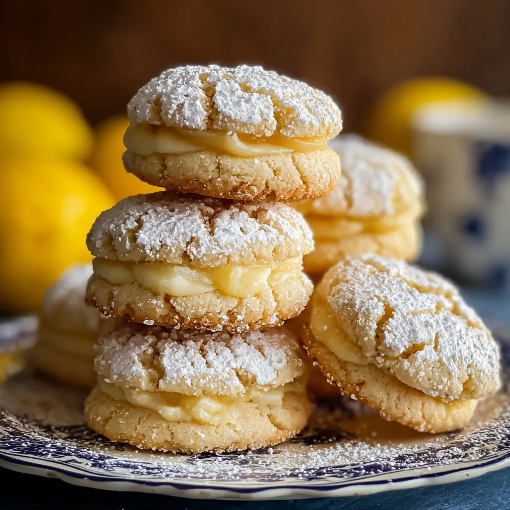 Luscious Lemon Gooey Butter Cookies