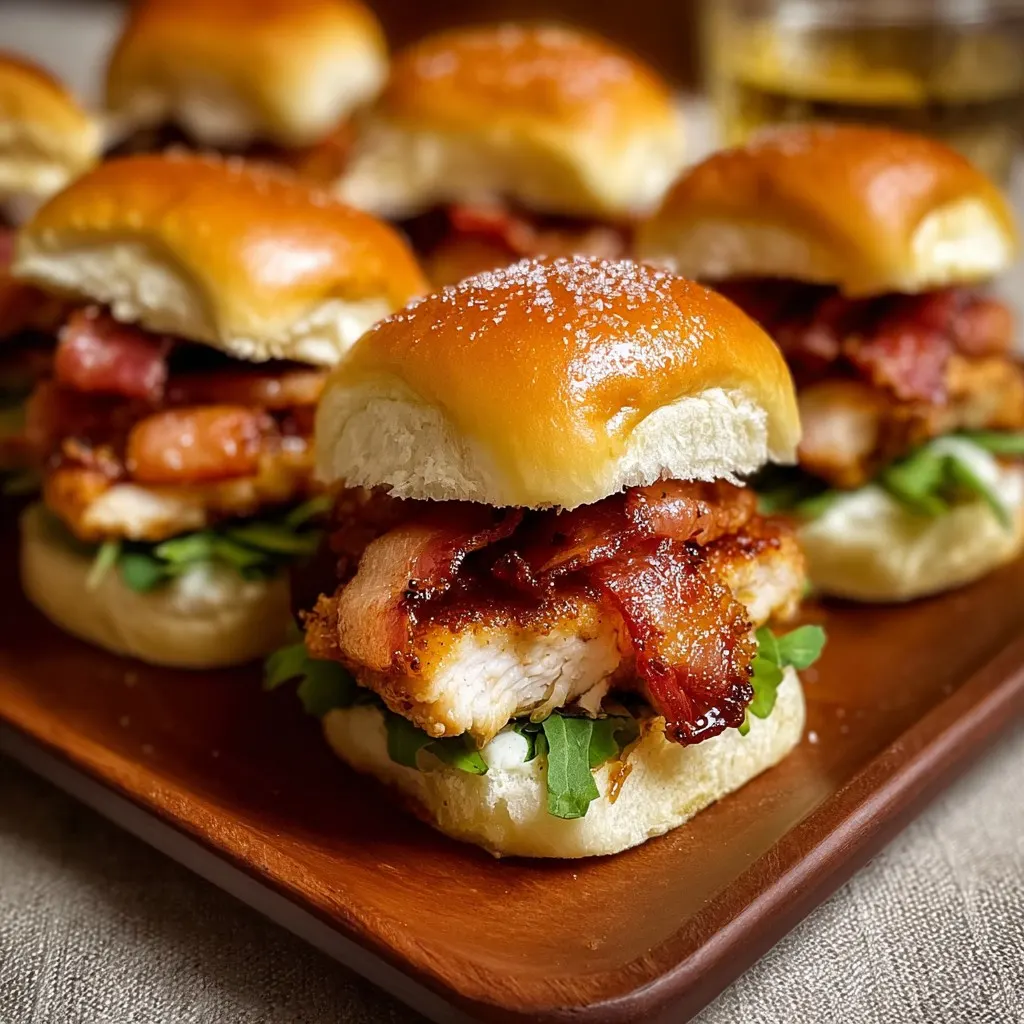 Maple Chicken Bacon Sliders