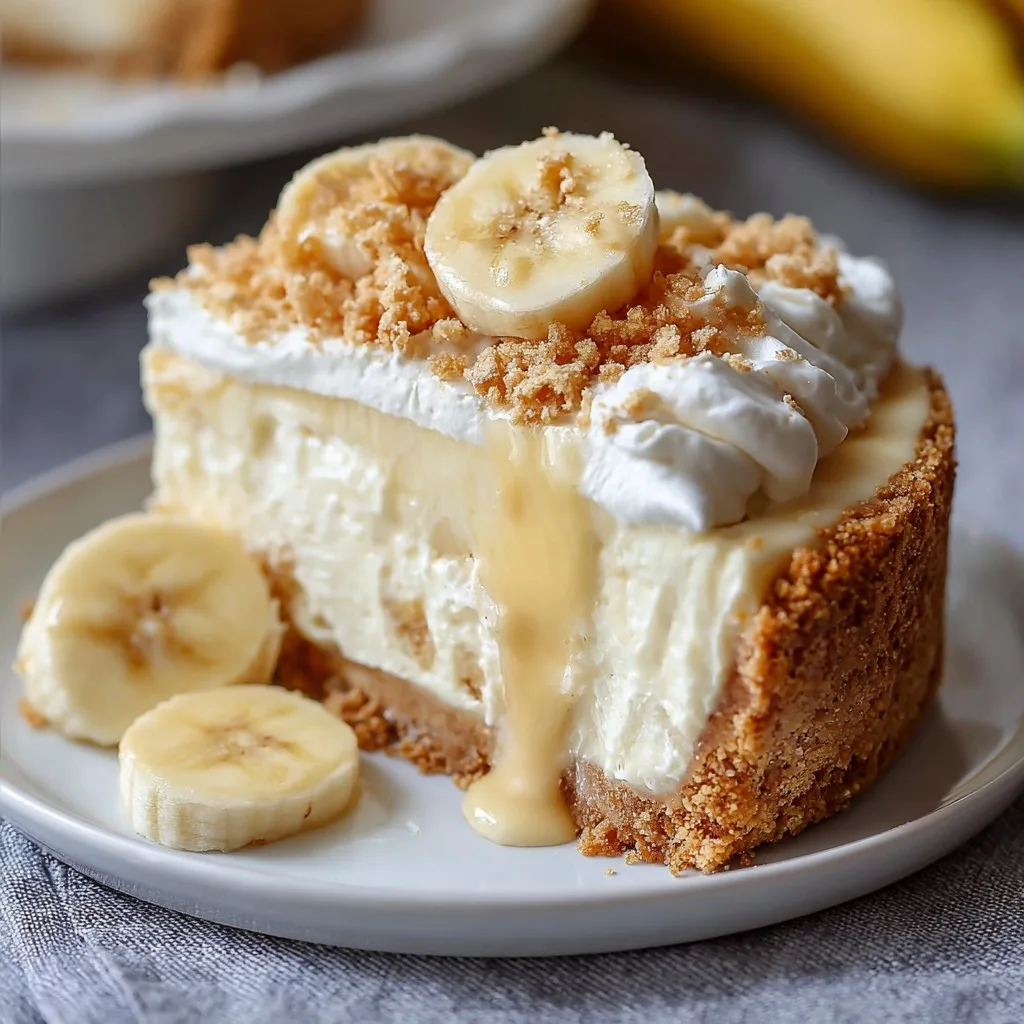 No Bake Banana Pudding Cheesecake