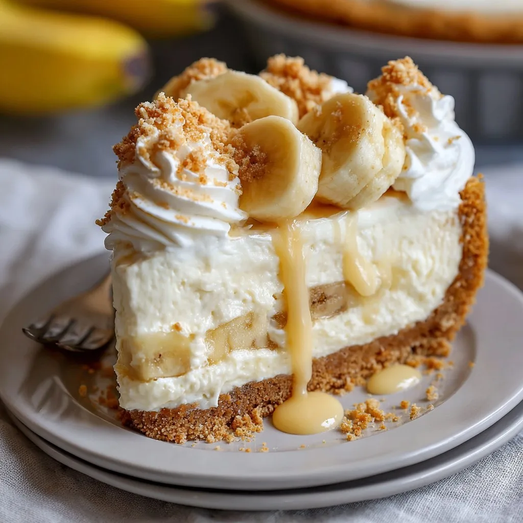 No Bake Banana Pudding Cheesecake